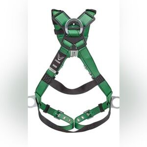 MSA V-Series Safety Harness 10206062 Bundle w/ Etrier Trauma & Bag NEW